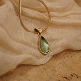 Golden Olive Drop Necklace