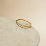 Astral Diamond Gold Plated Ring