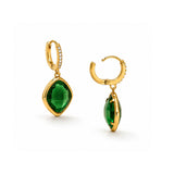 Crystal Bloom Gold Plated Earrings
