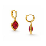 Crystal Bloom Gold Plated Earrings