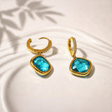 Crystal Bloom Gold Plated Earrings