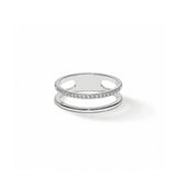 Radiant Duo Gold Plated Ring