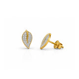 Lumière Leaf Diamond Studs