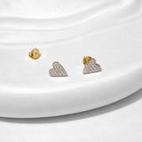 Amora Heart Diamond Studs