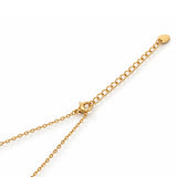 Gold Plated Pink Bloom Diamond Necklace