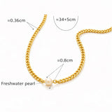 Dainty Pearl Choker Necklace