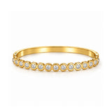 Gold Plated Aurora Diamond Bangle