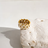 Frosted Twist Ring