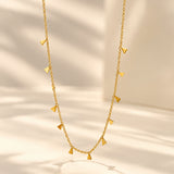 Stellar Kiss Gold Plated Necklace