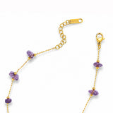 Lilac Stardust Anklet