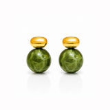 Green Muse Gold Plated Earrings