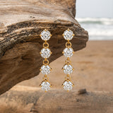 Marielle Diamond Gold Plated Earrings