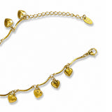 Heartstrings Gold Anklet
