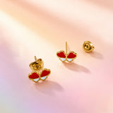 Mochi Wings Gold Plated Earrings