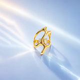 Muse Flow Gold Plated Ring