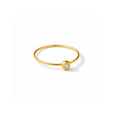 Light Drop Gold Plated Ring