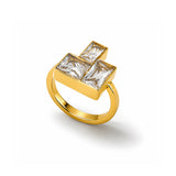 Crystal Block Ring