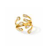 Meadow Diamond Gold Plated Ring