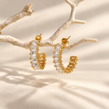 Celine Gold Plated Micro Diamond Earring