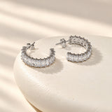 Celine Silver Micro Diamond Earring