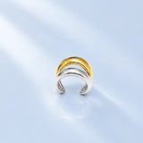 Dual Tone Gold Plated EarCuff