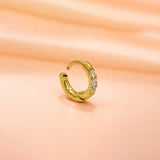 Second Piercing Spark Gold Plated Huggies