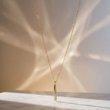 Moonbeam Grace Diamond Gold Plated Necklace