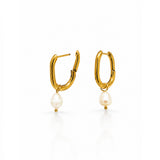 Dangle Pearl Hoop