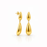 Golden Drip Drop Earrings