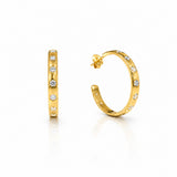 Crystal Accent Hoops