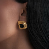 Black Frame earring