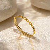 Sparkling Sequence Gold Plated Bangle