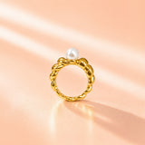 Luna Micro Pearl Ring