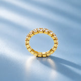 Tennis Gold Plated Ring