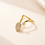 Berry Glow Gold Plated Ring