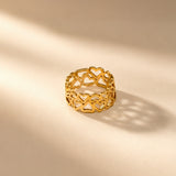 Cupid Band Gold Plated Ring