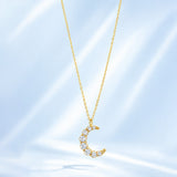 Dream Ribbon Diamond Gold Plated Necklace