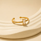 Poise Diamond Gold Plated Ring