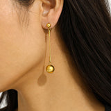 Echo Drop Gold Plated Earrings