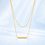 Minimal Layered Gold Plated Necklace