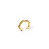 Gold Plated Crown Diamond Earcuff