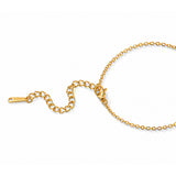Olive Green Gold Plated Hand Harness