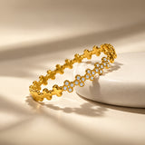 Daisy Diamond Bangle