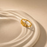 Love Script Gold Plated Ring