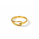 Soft Hook Gold Plated Ring