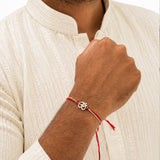 Sacred Om Silver Rakhi