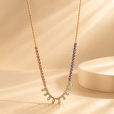 Starlit Diamond Gold Plated Necklace