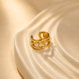 Honey Curl Gold-Plated Earcuffs
