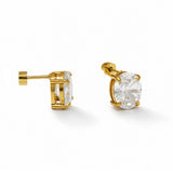Marquise Gold-Plated Orbit Stud
