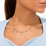 Garden Flow Gold Plated Necklace